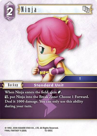 Ninja 15-095C Crystal Dominion Final Fantasy card