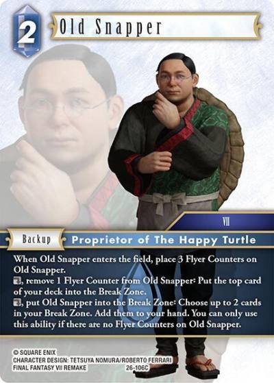 Old Snapper 26-106C Gunslinger in the abyss Final Fantasy card