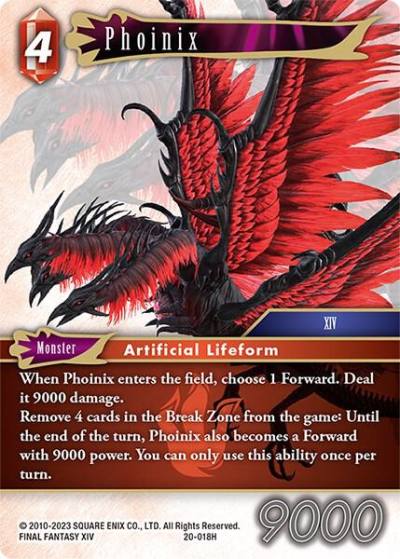 Phoinix 20-018H Dawn of Heroes Final Fantasy card