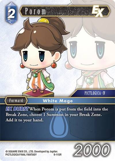 Porom EX 9-115R Opus IX Final Fantasy card