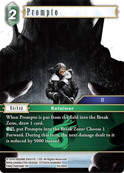 Prompto 20-055C Dawn of Heroes Final Fantasy card