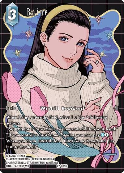 Raine Full Art 27-035R Journey of discovery Final Fantasy card