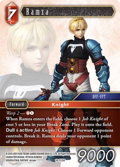 Ramza 18-015R Resurgence of Power Final Fantasy card