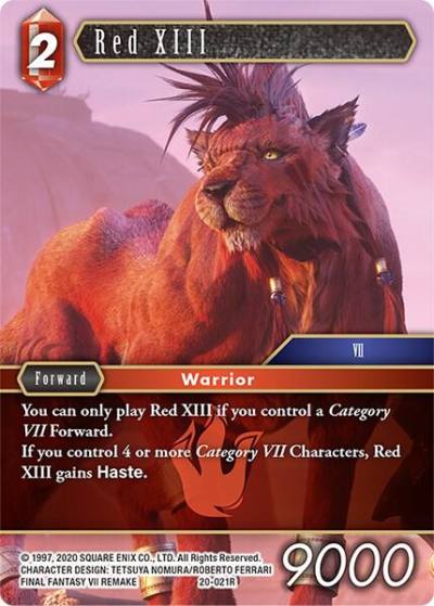 Red XIII 20-021R Dawn of Heroes Final Fantasy card