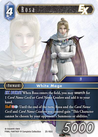 Rosa EX 25-102C Tears of the Planet Final Fantasy card