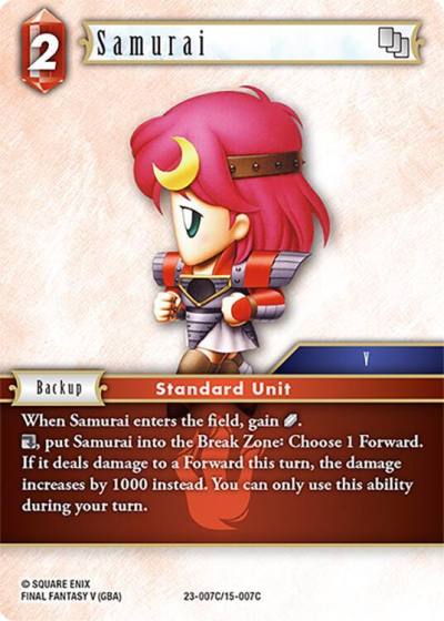 Samurai 23-007C/15-007C Hidden Trials Final Fantasy card