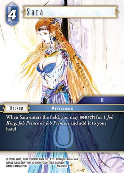Sara 13-093H Opus XIII: Crystal Radiance Final Fantasy card