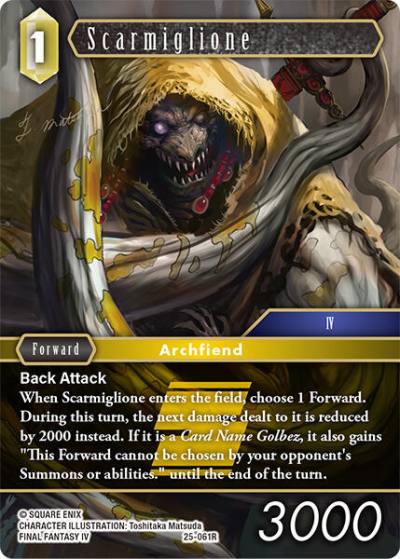 Scarmiglione 25-061R Tears of the Planet Final Fantasy card