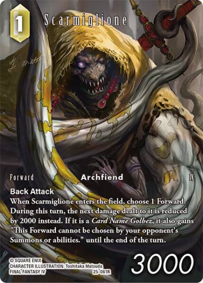 Scarmiglione Full Art 25-061R Tears of the Planet Final Fantasy card