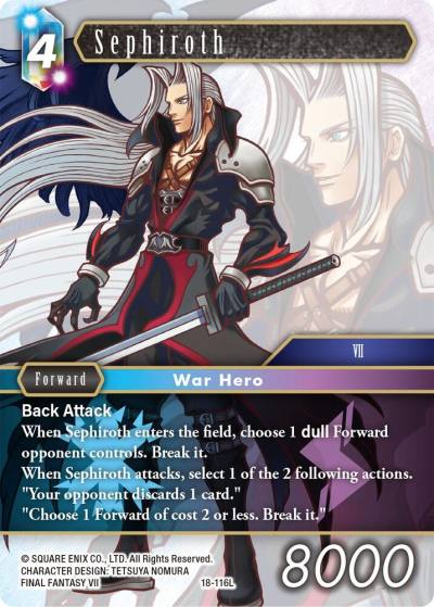 Sephiroth 18-116L Resurgence of Power Final Fantasy card