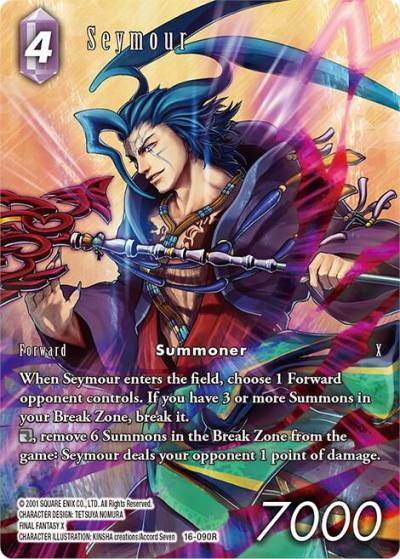 Seymour Full Art 16-090R Emissaries of Light Final Fantasy card