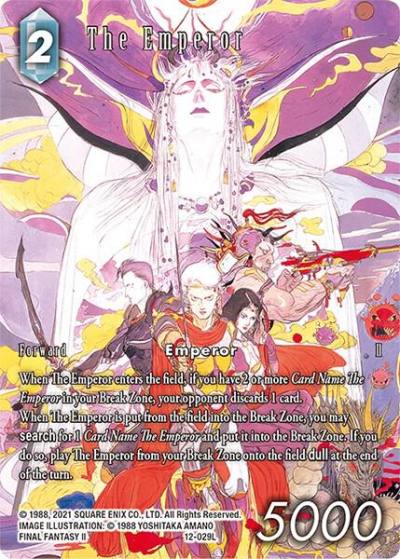 The Emperor Full Art Reprint 12-029L Dawn of Heroes Final Fantasy card