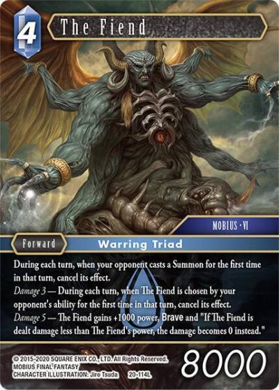 The Fiend 20-114L Gunslinger in the abyss Final Fantasy card