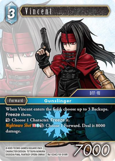 Vincent Re-034C/19-019R Legacy Collection Final Fantasy card