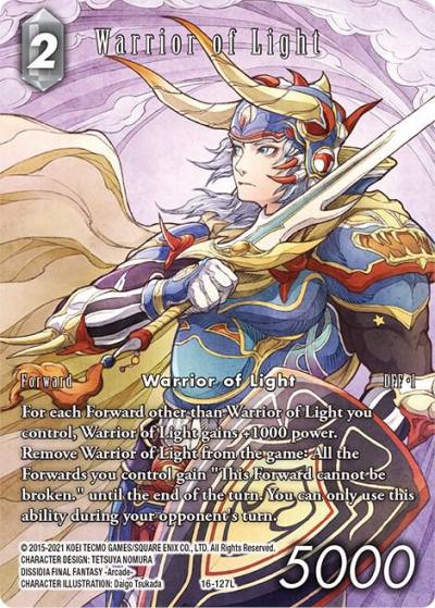 Warrior of Light Full Art 16-127L Emissaries of Light Final Fantasy card