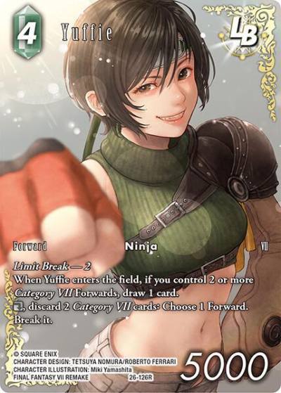 Yuffie LB Full Art 26-126R Gunslinger in the abyss Final Fantasy card