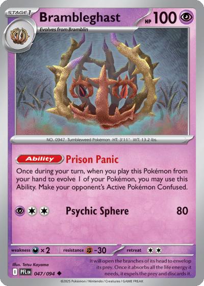 Brambleghast 47/94 Phantasmal Flames Pokemon card