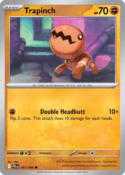 Trapinch 51/94 Phantasmal Flames Pokemon card