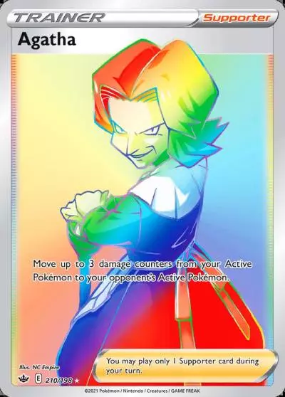 Agatha 210/198 Chilling Reign Pokemon card