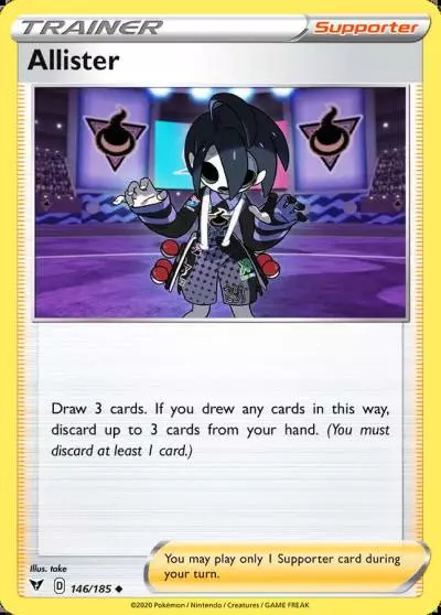 Allister 146/185 Vivid Voltage Pokemon card