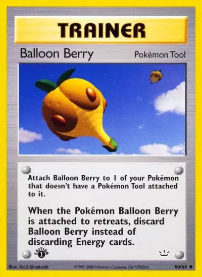 Balloon Berry 60/64 Neo Revelation Pokemon card
