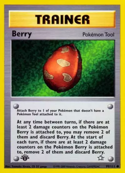 Berry 99/111 Neo Genesis Pokemon card