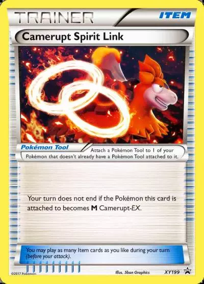 Camerupt Spirit Link XY199/211 XY Black Star Promos Pokemon card