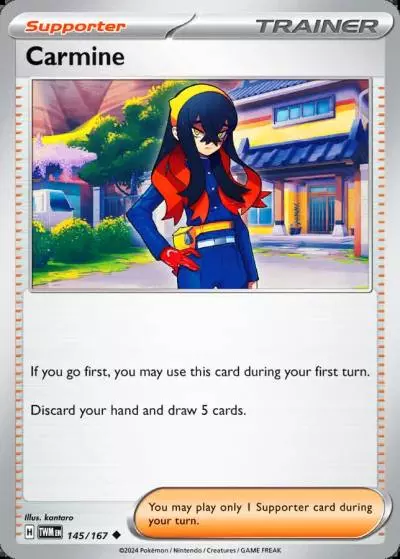 Carmine 145/167 Twilight Masquerade Pokemon card