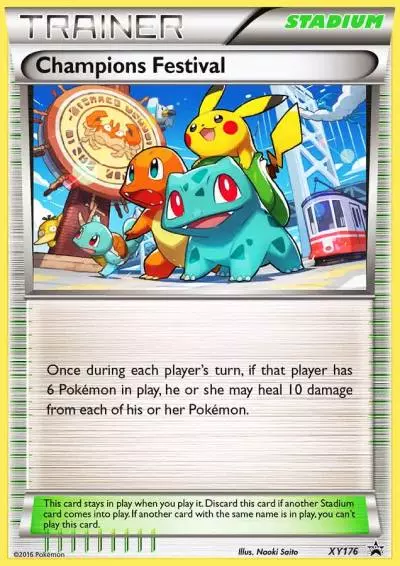 Champions Festival XY176/211 XY Black Star Promos Pokemon card