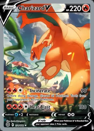 Charizard V 154/172 Brilliant Stars Pokemon card