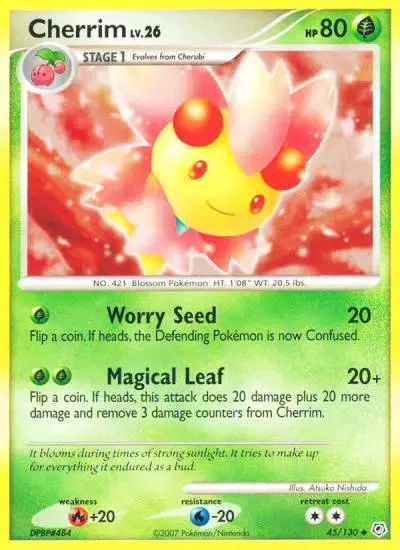 Cherrim 45/130 Diamond & Pearl Pokemon card