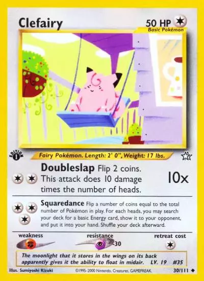 Clefairy 30/111 Neo Genesis Pokemon card