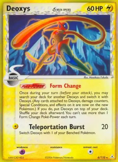 Deoxys δ 6/110 Holon Phantoms Pokemon card