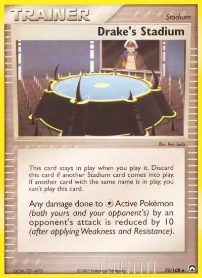 Drake's Stadium 72/108 Power Keepers Pokemon card