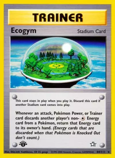 Ecogym 84/111 Neo Genesis Pokemon card