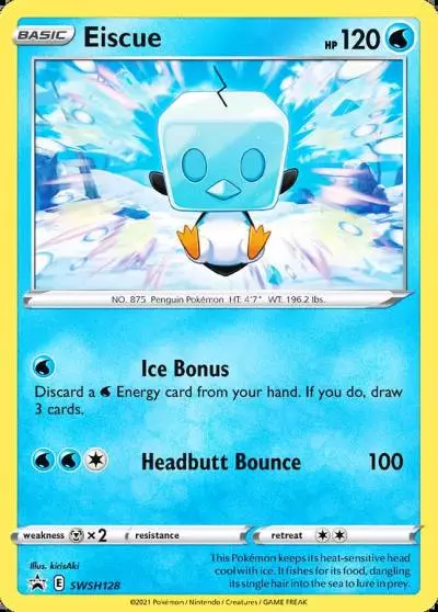 Eiscue SWSH128/307 SWSH Black Star Promos Pokemon card
