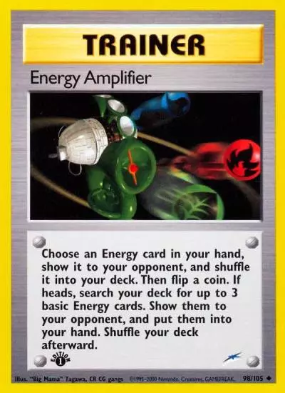 Energy Amplifier 98/105 Neo Destiny Pokemon card