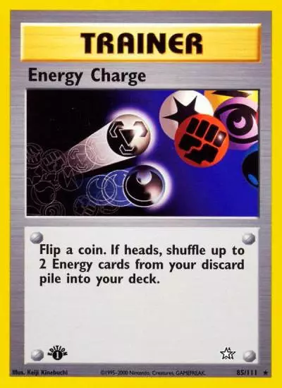 Energy Charge 85/111 Neo Genesis Pokemon card
