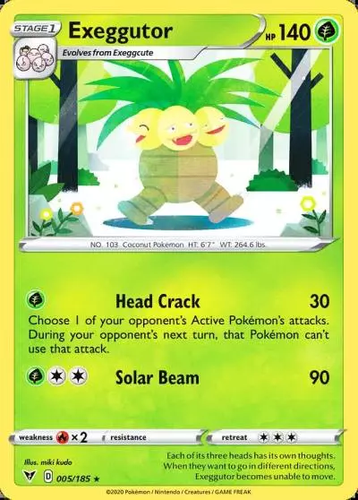 Exeggutor 5/185 Vivid Voltage Pokemon card