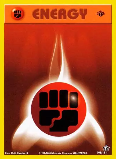 Fighting Energy 106/111 Neo Genesis Pokemon card