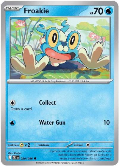 Froakie 20/86 Chaos Rising Pokemon card