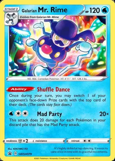 Galarian Mr. Rime SWSH079/307 SWSH Black Star Promos Pokemon card