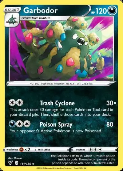 Garbodor 111/185 Vivid Voltage Pokemon card
