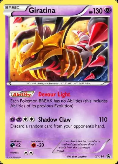 Giratina XY184/211 XY Black Star Promos Pokemon card