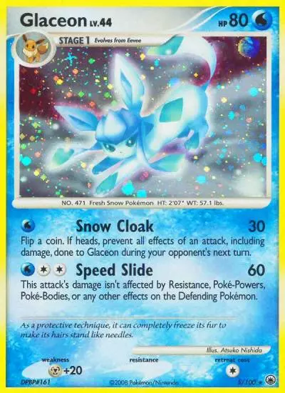 Glaceon 5/100 Majestic Dawn Pokemon card