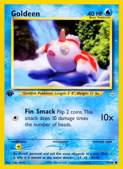 Goldeen 45/64 Neo Revelation Pokemon card