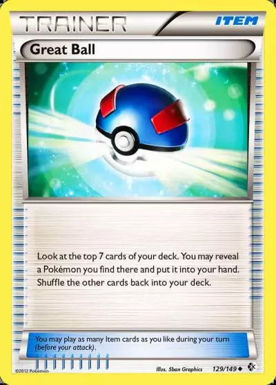 Great Ball 129/149 Boundaries Crossed Pokemon card