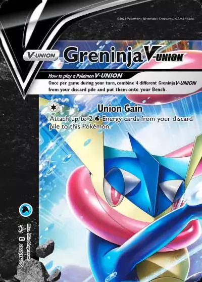 Greninja V-UNION SWSH155/307 SWSH Black Star Promos Pokemon card
