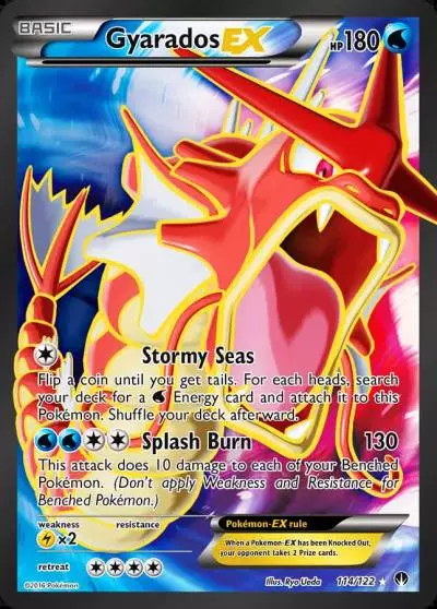 Gyarados-EX 114/122 BREAKpoint Pokemon card