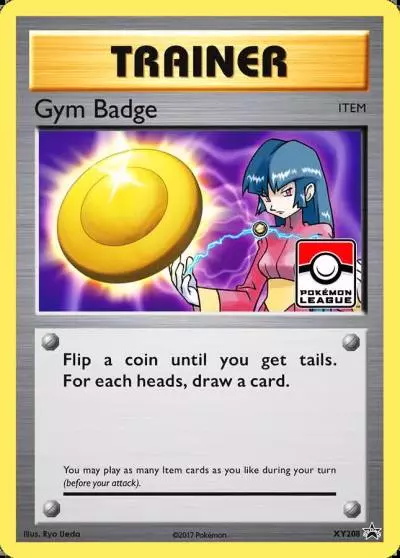 Gym Badge XY208/211 XY Black Star Promos Pokemon card